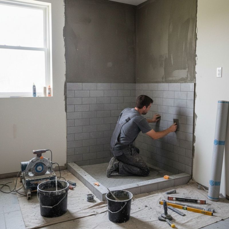 Tile Shower Floor Installation in Denver County, CO
