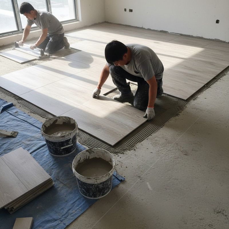 Mosaic Tile Floor Installation in Annapolis, MD