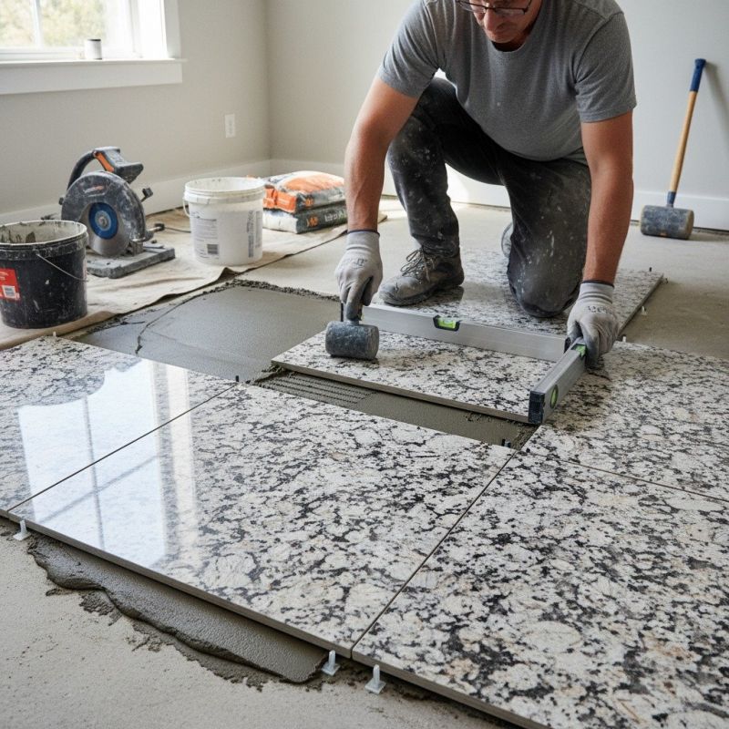 Slate Floor Installation in Olathe, KS