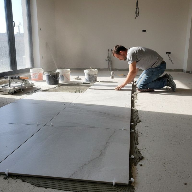 Slate Tile Floor Installation in Loudoun County, VA