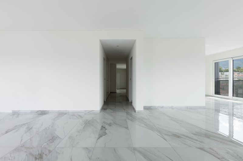 White Marble Tile Installation in Overland Park, KS